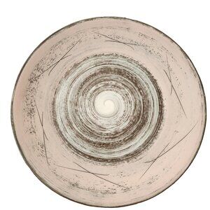 Vintage Santa Anita Pink Brown Serving Platter Plate Ceramic Mcm Mid Century